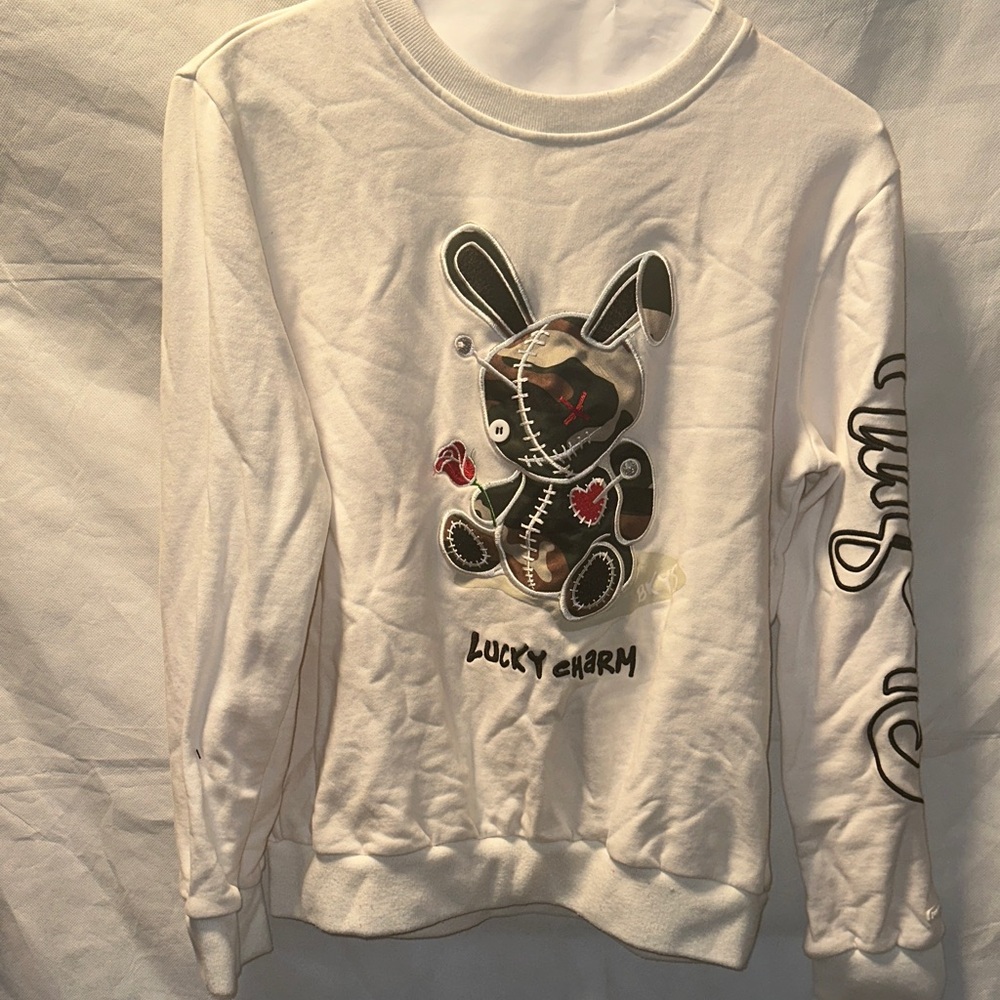 Lucky Charm White Sweater
